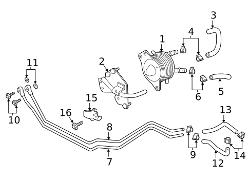 Trans Oil Cooler for 2019 INFINITI Q50 #1