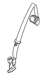 974857807DOH5 - : Center Belt Assembly for Porsche: Panamera Image