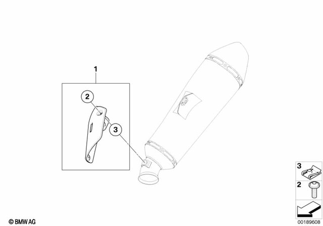 6327651211 - Exhausts &amp; Performance: Fillister Head Screw - M5X12-A2-80 for BMW-Motorrad Image
