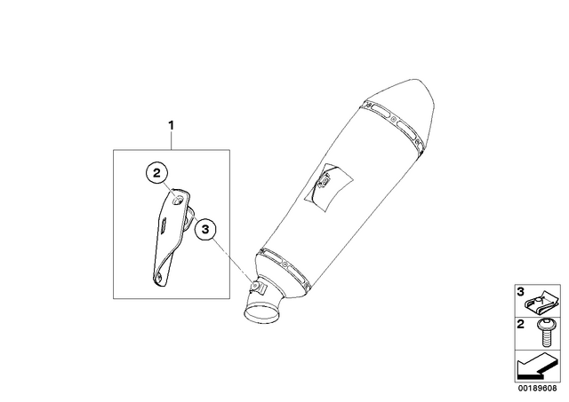 18121341655 - Exhausts &amp; Performance: Plug-In Nut for BMW-Motorrad Image