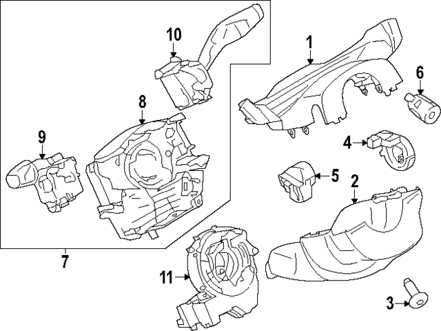 LK4Z3F791A - Steering: Column Housing for Ford Image