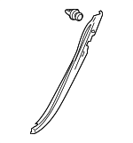 83798TK4A02ZB - Body: Rear Trim for Acura Image