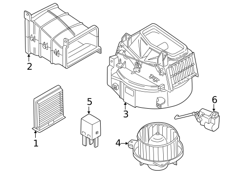 Blower Motor & Fan for 2003 Volvo V40 #0