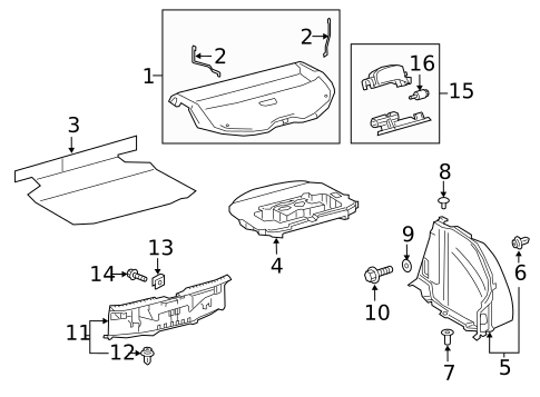 Interior Trim - Quarter Panels for 2025 Toyota Corolla #3