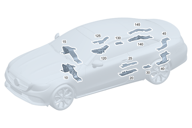 1678210700 - Electrical System: Cable Duct for Mercedes-Benz Image image