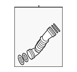 15102148 - Cooling System: Outlet Duct for Chevrolet: Silverado 2500 HD, Silverado 2500 HD Classic, Silverado 3500, Silverado 3500 Classic, Silverado 3500 HD | GMC: Sierra 2500 HD, Sierra 2500 HD Classic, Sierra 3500, Sierra 3500 Classic, Sierra 3500 HD Image