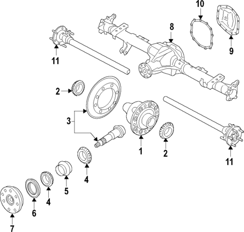 Rear Axle for 2023 Ford Bronco #0