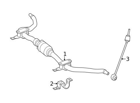 Stabilizer Bar & Components for 2019 Mercedes-Benz GLS 63 AMG&reg; #0