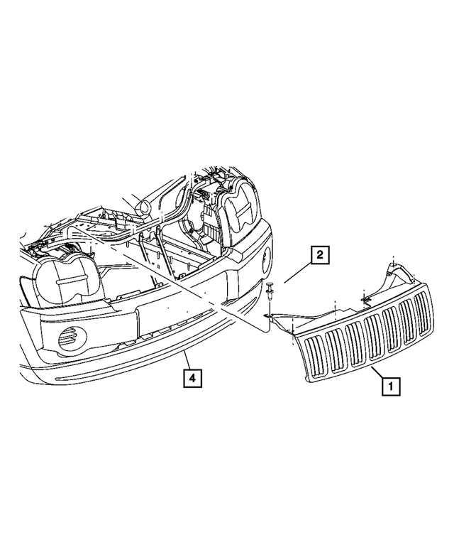 5JF94ZZZAE - Cooling: Radiator Grille for Mopar Image image