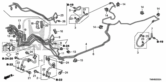 Brake Lines (VSA) for 2010 Honda Insight #0