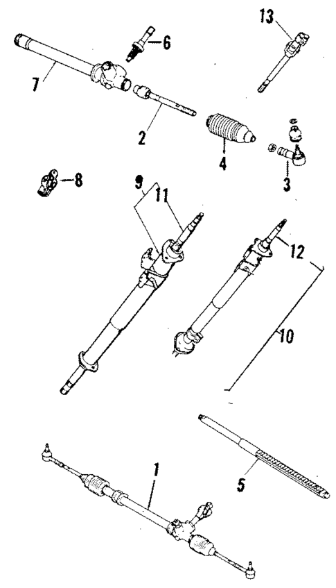 Steering Column & Wheel for 1984 Isuzu I-Mark #0
