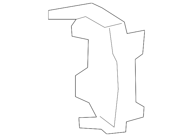 2019-2026 GM Passenger Side Fender Rail Reinforcement 84508646 GM ...