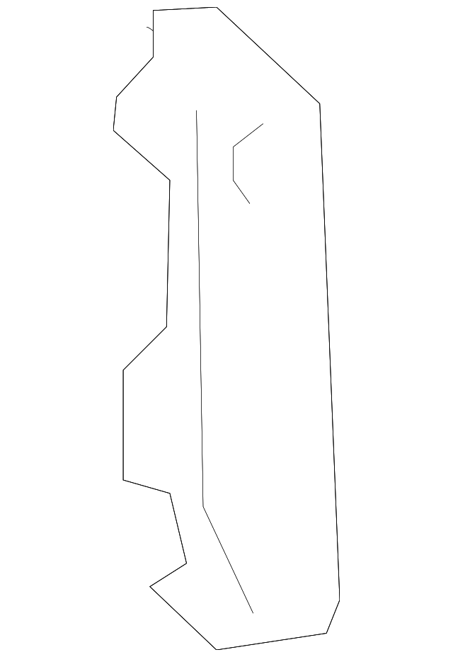 2019-2024 GM Passenger Side Fender Rail Reinforcement 84313909 GM ...