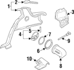 12512676 - Body: Quarter Panel for Oldsmobile: Achieva Image