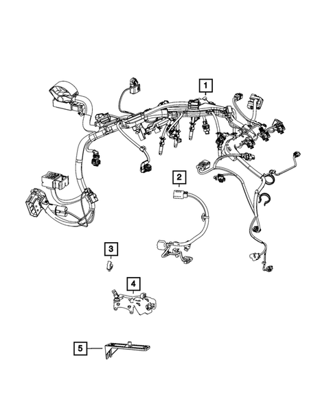 Wiring, Powertrain for 2021 Jeep Wrangler #0