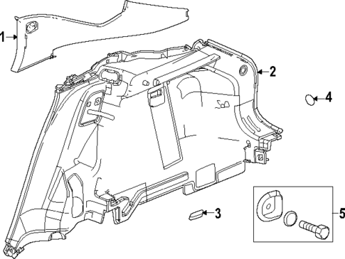 Interior Trim - Quarter Panels for 2025 Buick Envista #1
