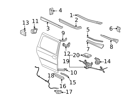 Tracks & Components for 2007 Chevrolet Uplander #1