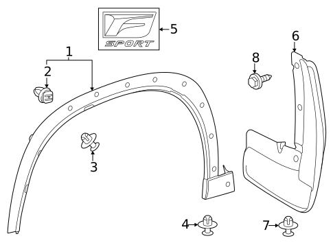 Exterior Trim - Fender for 2025 Lexus TX500h #0
