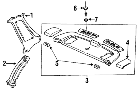 Quarter Panel Trim for 1992 Acura Vigor #0