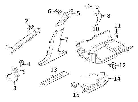 Interior Trim - Pillars for 2020 Jaguar XF #1