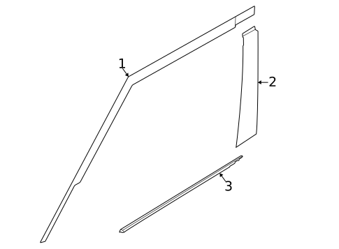 Exterior Trim - Front Door for 2022 Kia Soul #0
