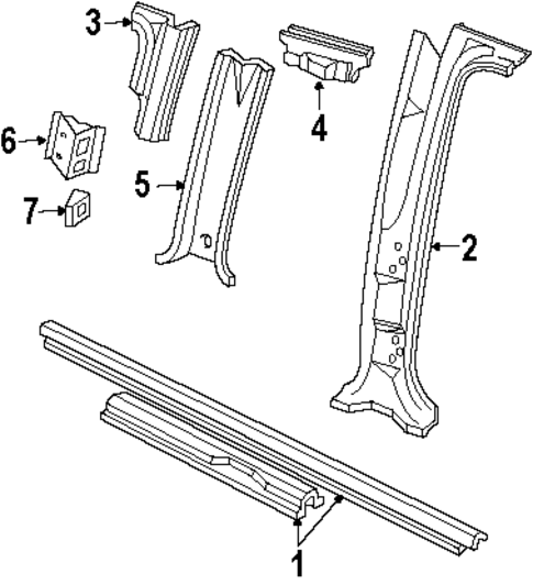 Center Pillar & Rocker for 1997 Ford F-250 HD #0