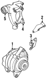 4663123 - Electrical: Alternator Bracket for Chrysler: Sebring Image
