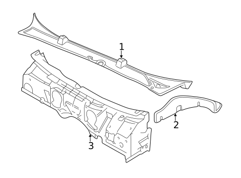 Cowl for 2003 Buick Park Avenue #0