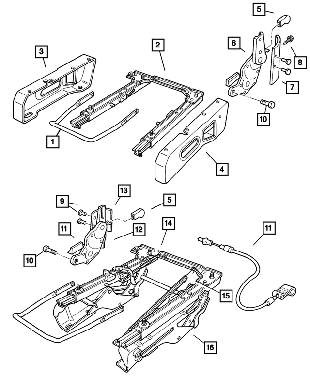 5016743AA - Interior Trim: Towel Bar Handle, Left for Mopar Image