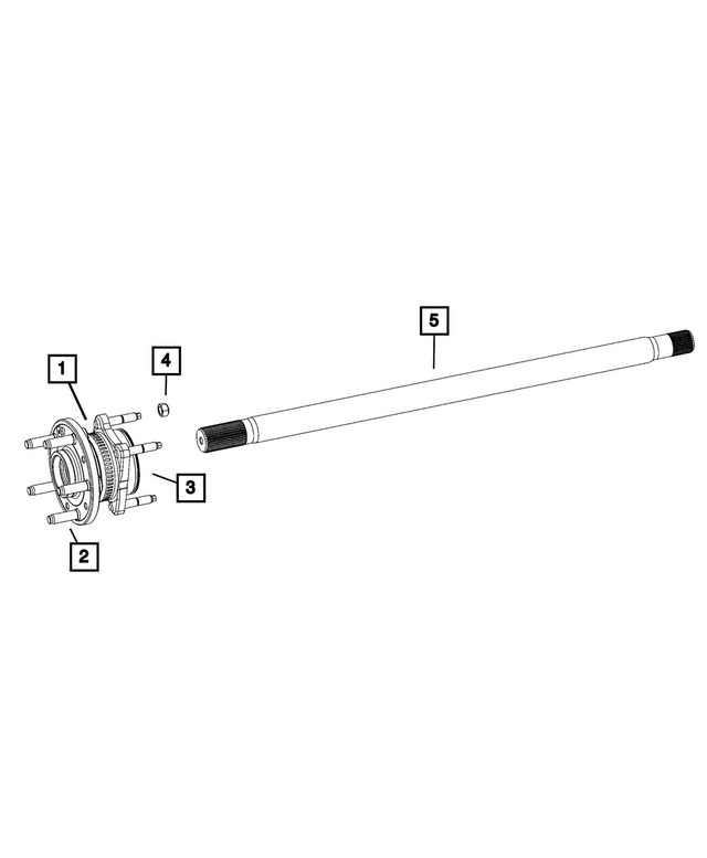 6513748AA - Differential and Drive Line: Hub Stud for Mopar Image