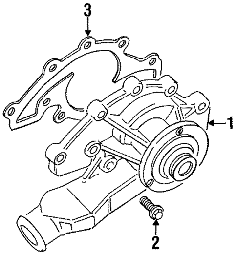Water Pump for 1994 Land Rover Discovery #0