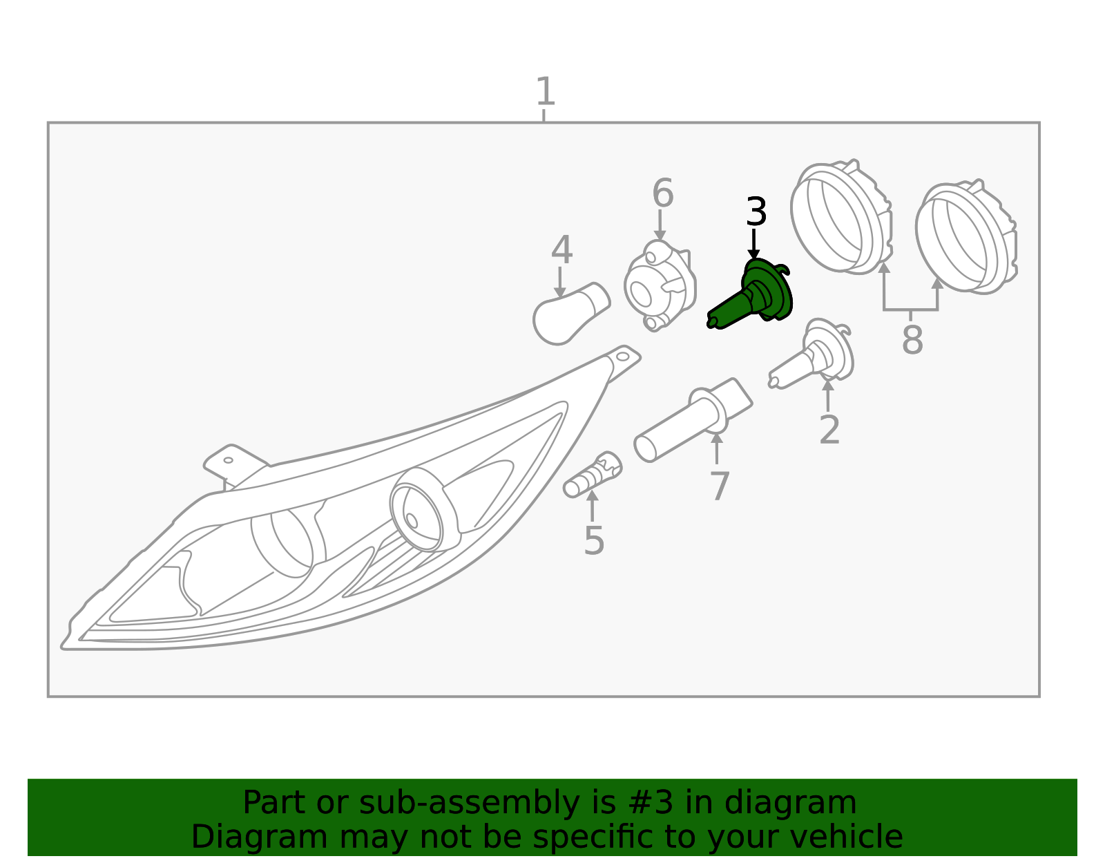 Low Beam Bulb 18649-55009H | OEM Parts Online