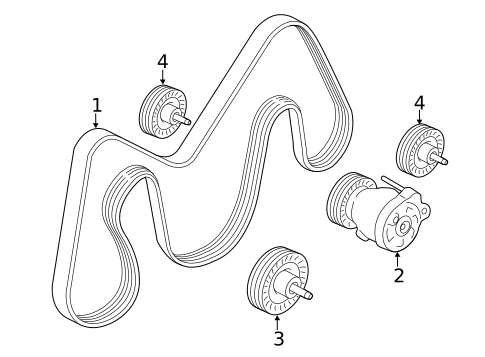 Belts & Pulleys for 2021 Land Rover Range Rover Evoque #0