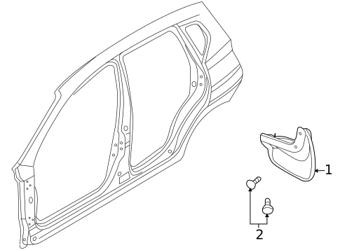Exterior Trim - Quarter Panel for 2009 Pontiac G3 #0