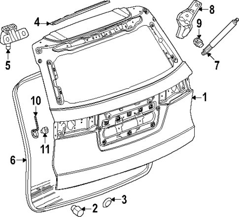 Liftgate for 2024 Chevrolet Traverse #0