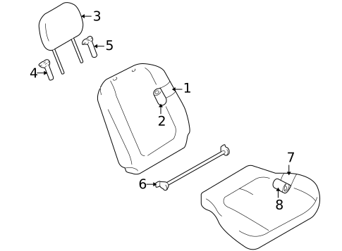 Front Seat Components for 2001 Chevrolet Tracker #0