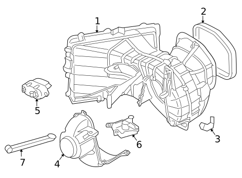 Blower Motor & Fan for 2013 Audi Q7 #0