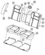 1HL331DVAB - Interior Trim: Rear Seat Back Cover for Mopar Image