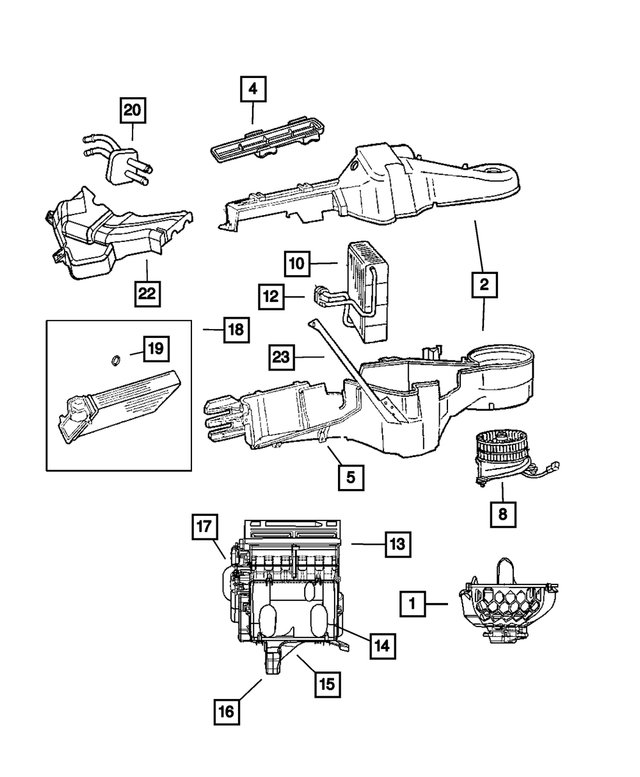 4734227 - Air Conditioning &amp; Heater: Hex Head Screw for Mopar Image
