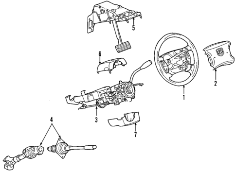 Steering Column for 2009 Mitsubishi Raider #0