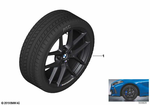 36115A13299 - : Tpm Wheel With Tire Winter B 369012 for BMW: 228i, 228iX, M235iX Image