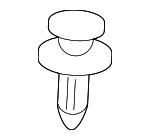 624890E010 - Body: Rear Compartment Clip for Toyota Image image