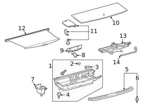 Interior Trim - Rear Body for 2022 Toyota Highlander #0