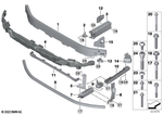 51115A797A9 - Vehicle Trim: Bumper Bracket Front Top for BMW Image