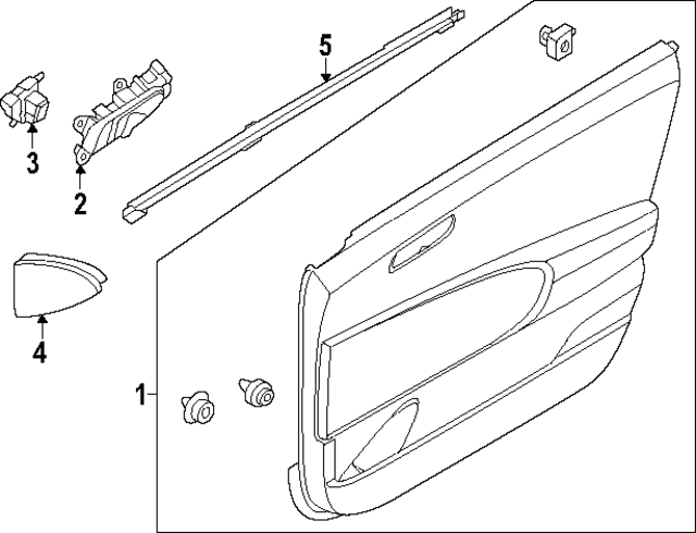 82230KL000 - : Belt Weather-Strip for Hyundai Image