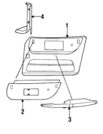 4125340 - : Door Trim Panel for Saab: 900 Image