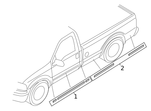 Stripe Tape for 2006 Ford F-250 Super Duty #1