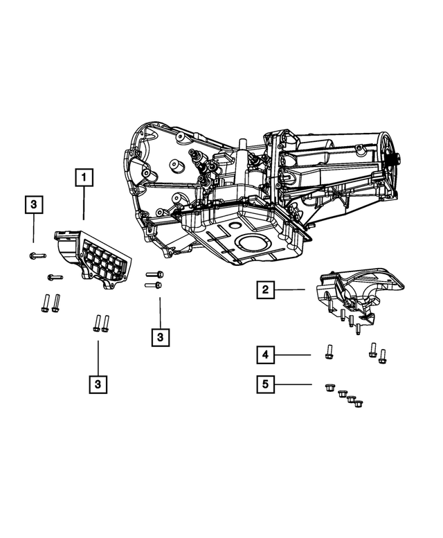 « 52125137AI – 42RLE; 4-Speed; Automatic Transmission : Monture De Transmission Support pour Mopar Image »