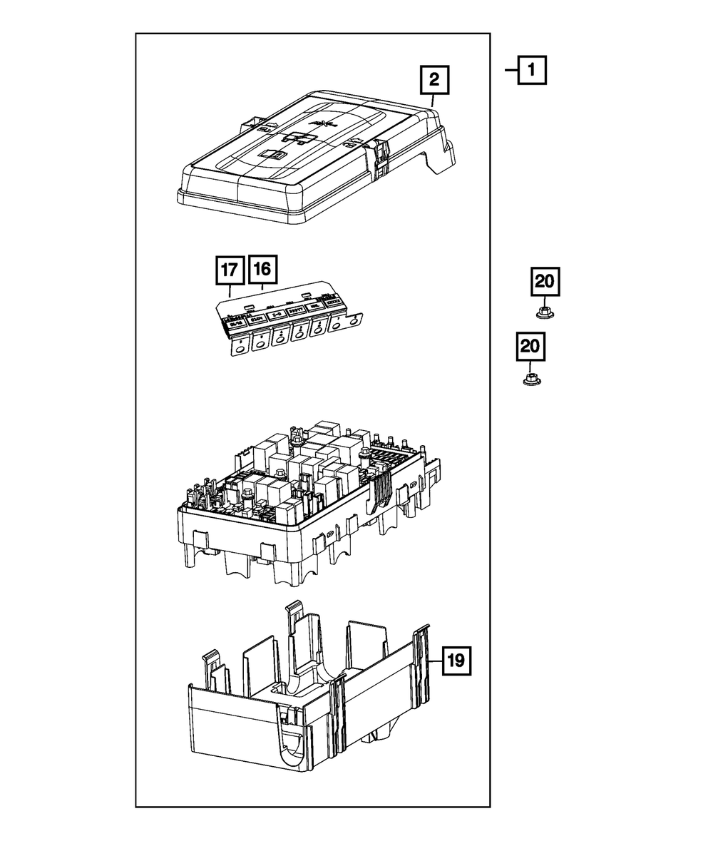 2018-2025 Jeep Z Case Fuse Array 68368854AA | OEM Parts Online