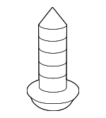 1244205207B - Body: Valance Panel Screw for Kia: Amanti, Cadenza, Optima, Sedona, Soul, Sportage Image